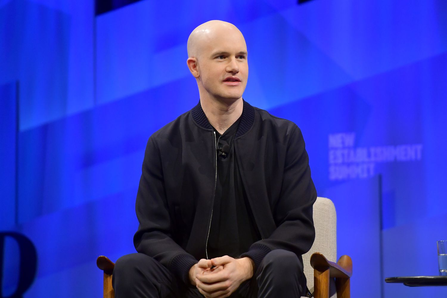 Brian Armstrong, cofounder and CEO of Coinbase speaks onstage during 'Tales from the Crypto: What the Currency of the Future Means for You' at Vanity Fair's 6th Annual New Establishment Summit at Wallis Annenberg Center for the Performing Arts on October 23, 2019 in Beverly Hills, California. 