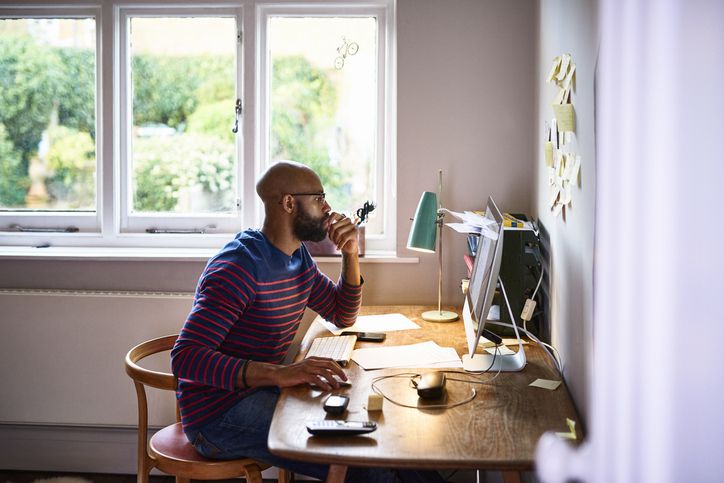 Man working at computer