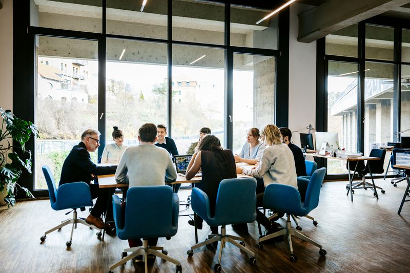 business meeting in a conference room
