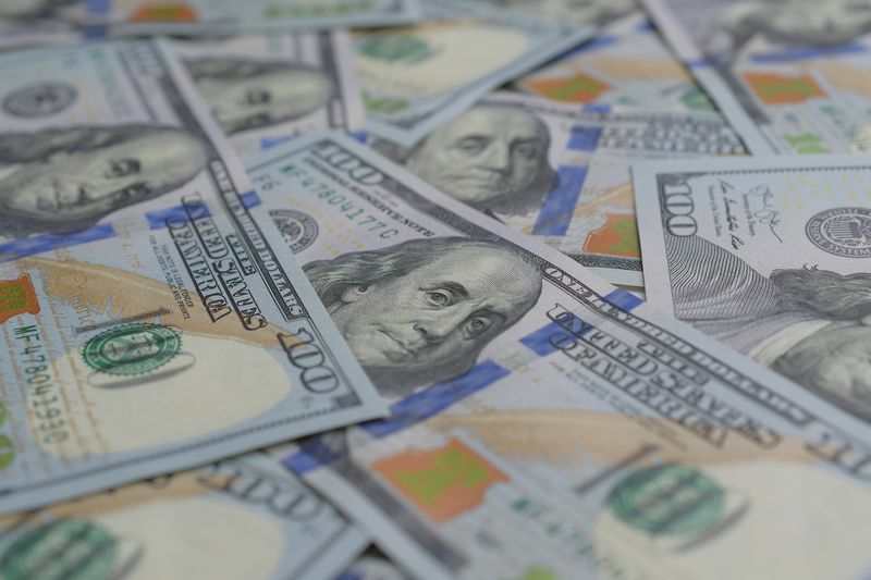 US dollar bank notes.