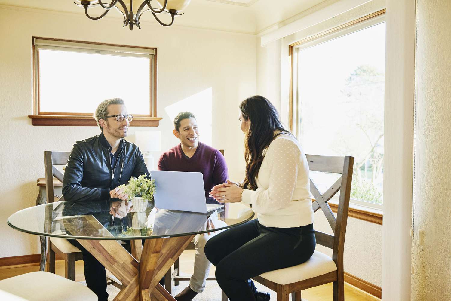 couple in discussion with financial advisor