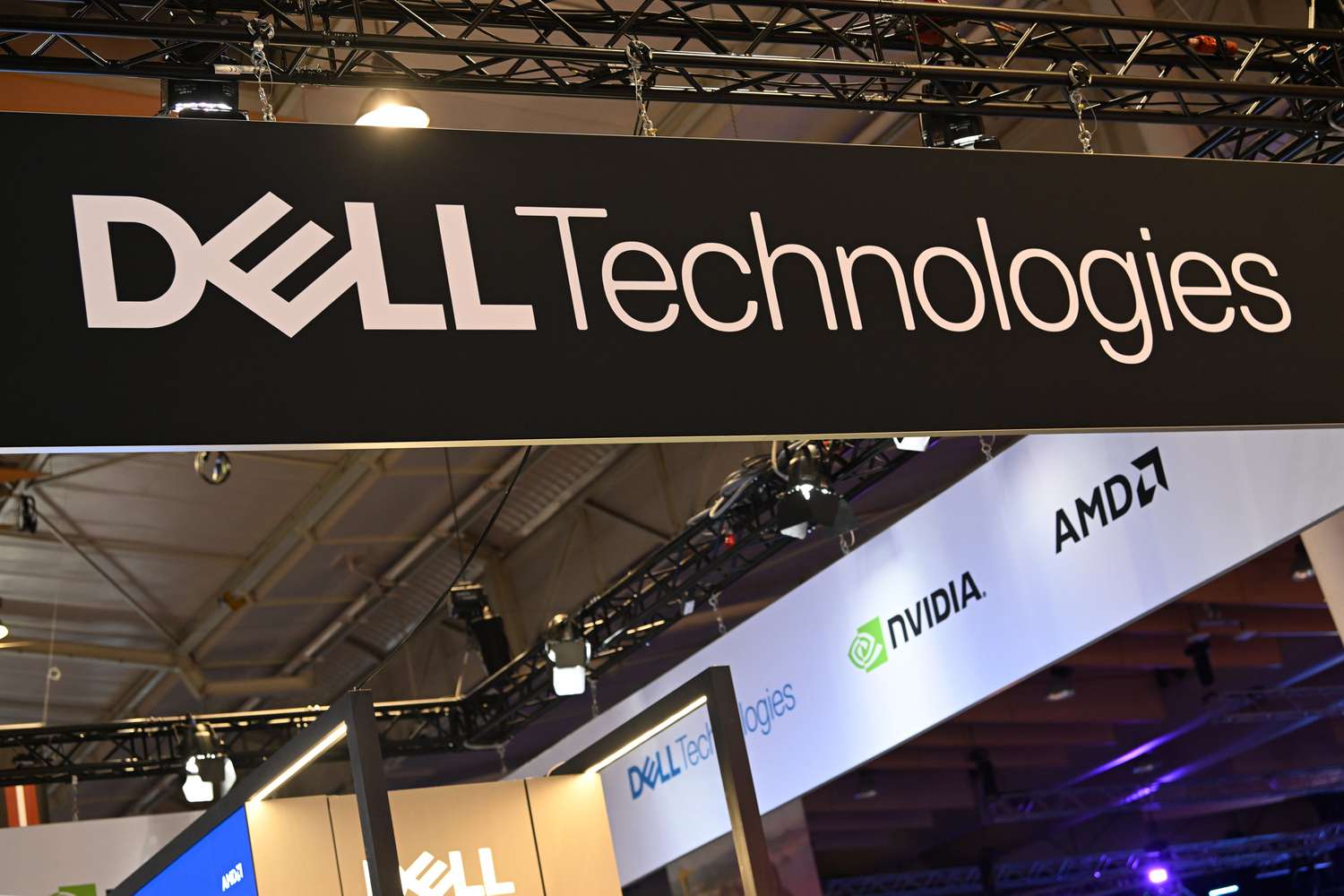 Dell signage at the Web Summit in Lisbon, Portugal.