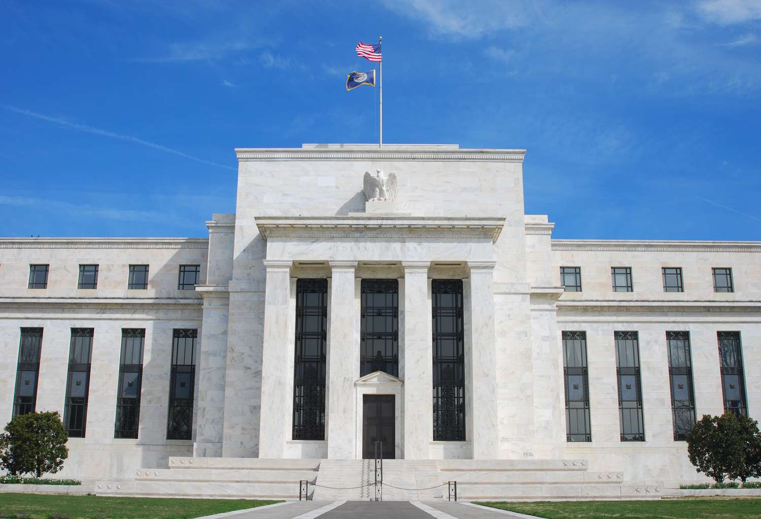 Exterior of the U.S. Federal Reserve building in Washington, D.C.