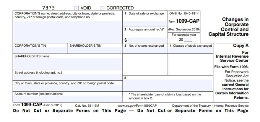 1099-CAP Form